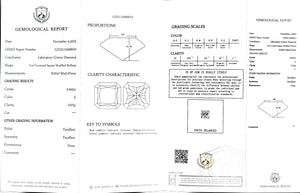 Doveggs 3.043ct radiant E color VVS2 Clarity Excellent cut lab diamond stone(certified)