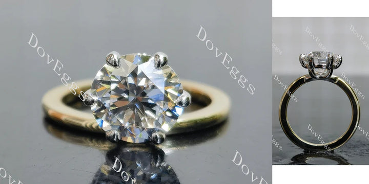 Doveggs solitaire engagement ring semi-mount only(Exclusively to DovEggs Stones) - DovEggs-Seattle