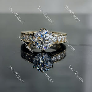 Tin’s Royal Solitaire round full eternity channel set moissanite engagement ring