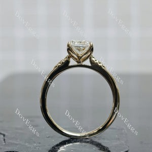 The Milestone Radiant Pave Solitaire Lab Grown Diamond Engagement Ring