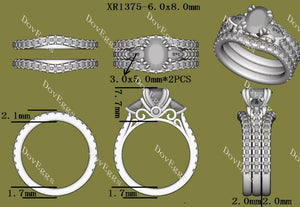 Doveggs round moissanite/lab grown diamond wedding band for women-2.0mm band width