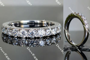 Doveggs round moissanite/lab grown diamond wedding band-2.7mm band width