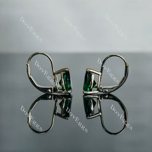 Doveggs pear solitaire colored gem earrings for women