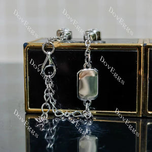 Doveggs round bezel moissanite/lab grown diamond bracelet