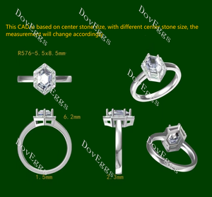 Doveggs Dovie Doutch Marquise cut halo art deco colored gem engagement ring