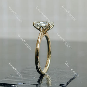 The Milestone Radiant Pave Solitaire Lab Grown Diamond Engagement Ring