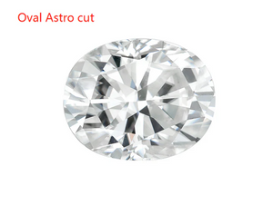 Doveggs 1ct-5ct Astro cut moissanite loose stone