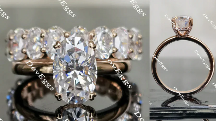 Doveggs pave engagement ring semi-mount only(Exclusively to DovEggs Stones) - DovEggs-Seattle