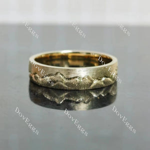Doveggs mountain carved plain band-5.5mm band width