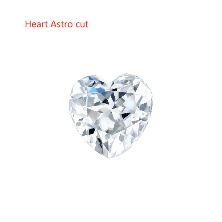 DovEggs heart astro cut moissanite loose stone