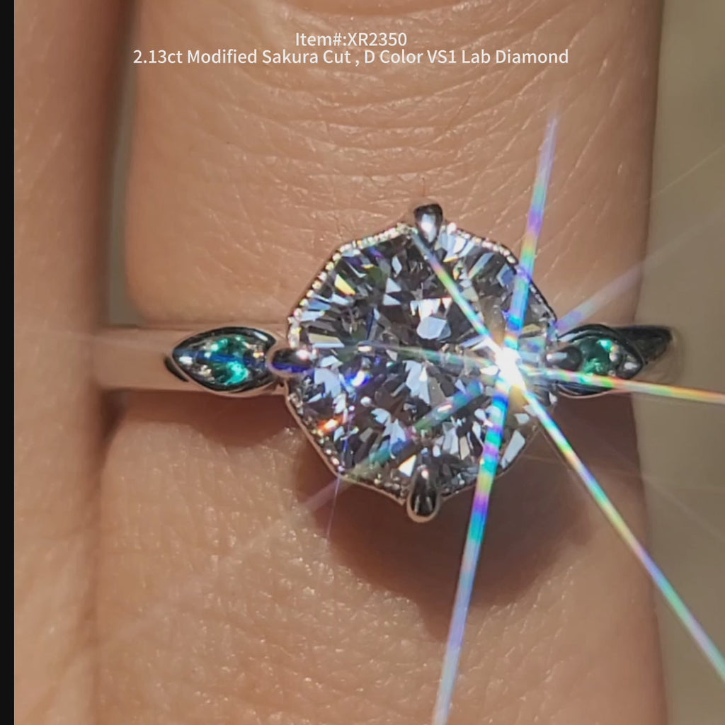 Engagement ring video of XR2350|Doveggs