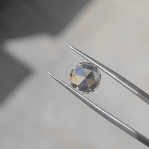 2.35ct Round Rose Cut Lab Diamond (G/VS1) sparkling in sunlight