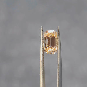 3.26ct Cushion Fancy Orange diamond’s fiery tones in sunlight
