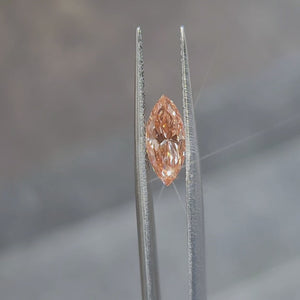 2.03ct marquise cut pink diamond video showing elongated shape in sunlight