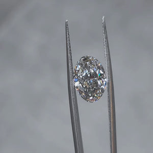 5.00ct oval fancy dark gray diamond in natural light, showing unique color saturation