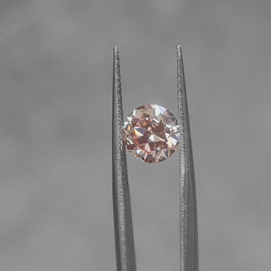 Romantic lighting video of 2.074ct old European cut's pink hue
