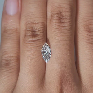 Hand-worn video of 1.12ct marquise diamond in warm indoor lighting