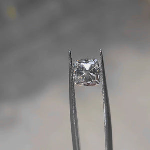 2.23ct Cushion Old Mine Cut diamond’s vintage sparkle outdoors