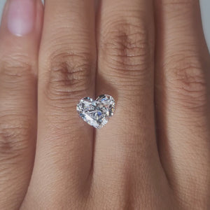 video of 2.510ct heart diamond in soft glow