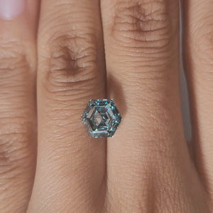Hand-modeled video of 2.494ct modified hexagon cut in evening light
