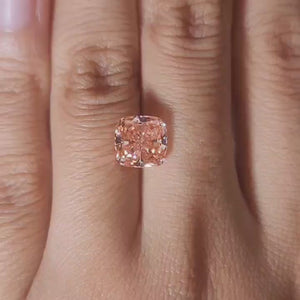 video of 3.06ct pink diamond under warmlight 
