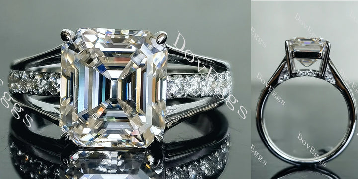Custom ethical lab diamond Engagement Ring setting | DovEggs