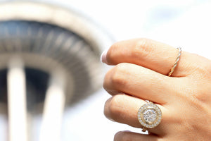 custom lab diamond ring in seattle