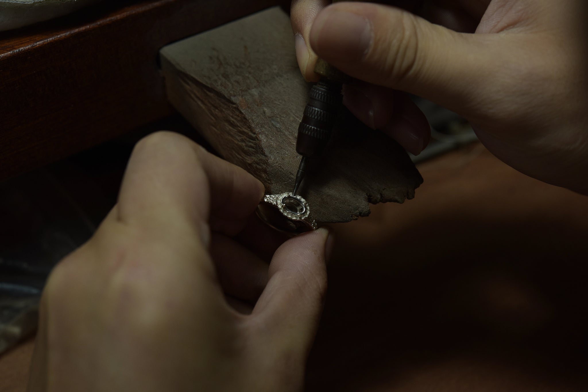 custom lab diamond engagement ring