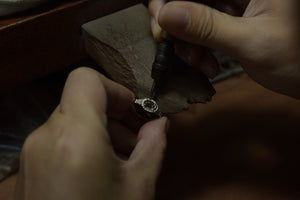 custom lab diamond engagement ring
