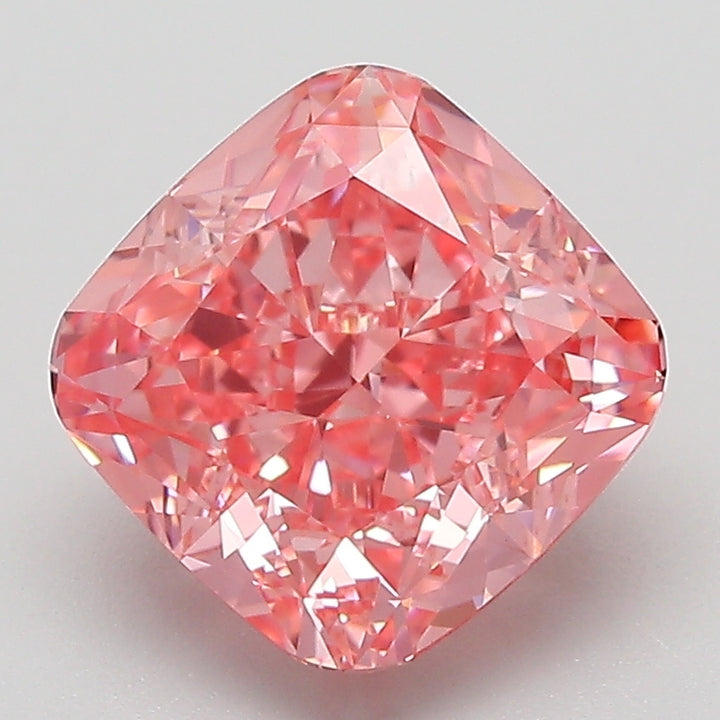 DovEggs 3.10ct cushion fancy vivid pink VVS2-LAB GROWN DIAMOND-EVD821674359