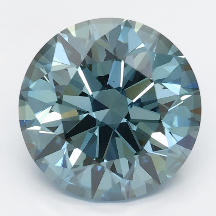 DovEggs 3.110ct Round F.V.Blue SI1-LAB GROWN DIAMOND-LGS410533