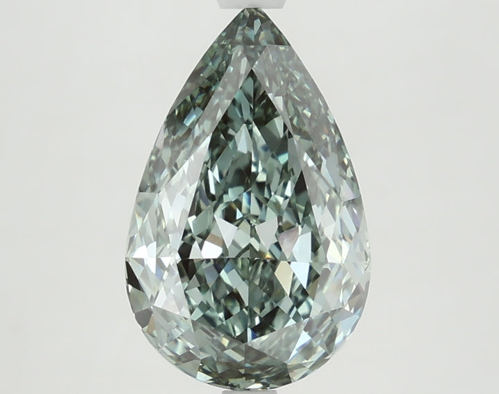 DovEggs 3.280ct Pear F.V.Bl.Green VVS2-LAB GROWN DIAMOND-LFE92A19