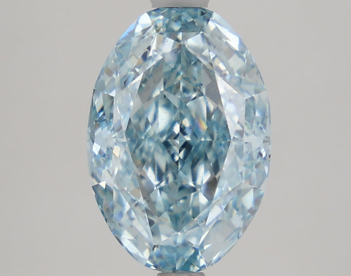 DovEggs 2.770ct Oval F.I.Gree.Blue VS2-LAB GROWN DIAMOND-LAE98A4