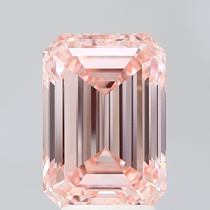 DovEggs 4.090ct Emerald F.I.Pink VVS2-LAB GROWN DIAMOND-LFE35A209