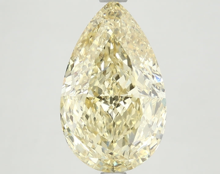 DovEggs 3.570ct Pear F.I.Yellow VVS2-LAB GROWN DIAMOND-LKJ10A17