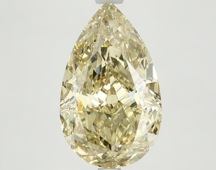DovEggs 4.100ct Pear F.I.Yellow VVS2-LAB GROWN DIAMOND-LKJ10A78