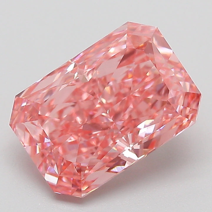 DovEggs 3.16ct radiant fancy vivid pink VVS2-LAB GROWN DIAMOND-EVD828655040