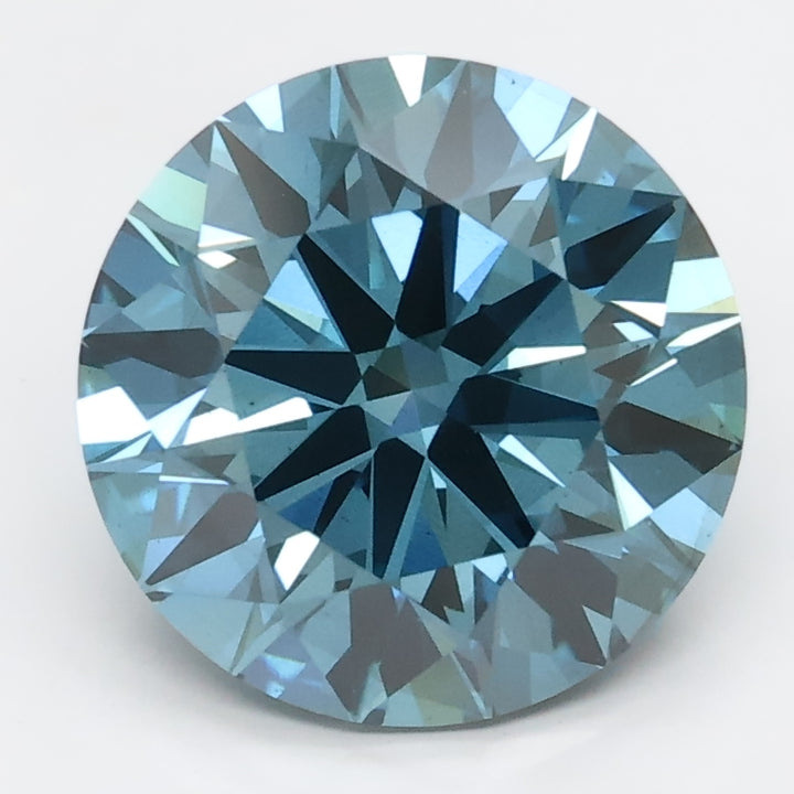 DovEggs 3.030ct Round F.V.Blue SI1-LAB GROWN DIAMOND-LGS410536