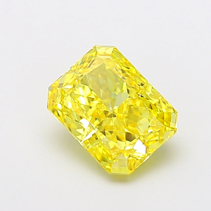 DovEggs 2.60ct radiant fancy vivid yellow VVS2-LAB GROWN DIAMOND-EVD804640684