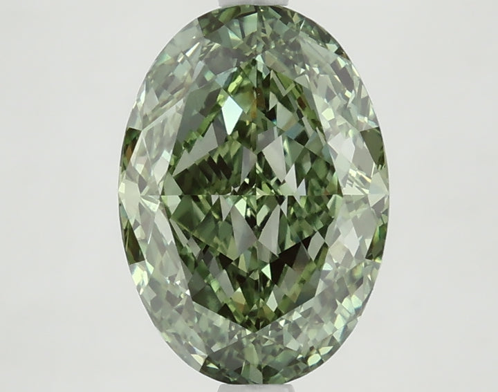 DovEggs 3.290ct Oval F.V.Green VS1-LAB GROWN DIAMOND-LEG20A46