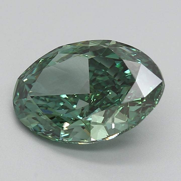 DovEggs 3.050ct Oval F.V.Green VVS2-LAB GROWN DIAMOND-LFE70A148