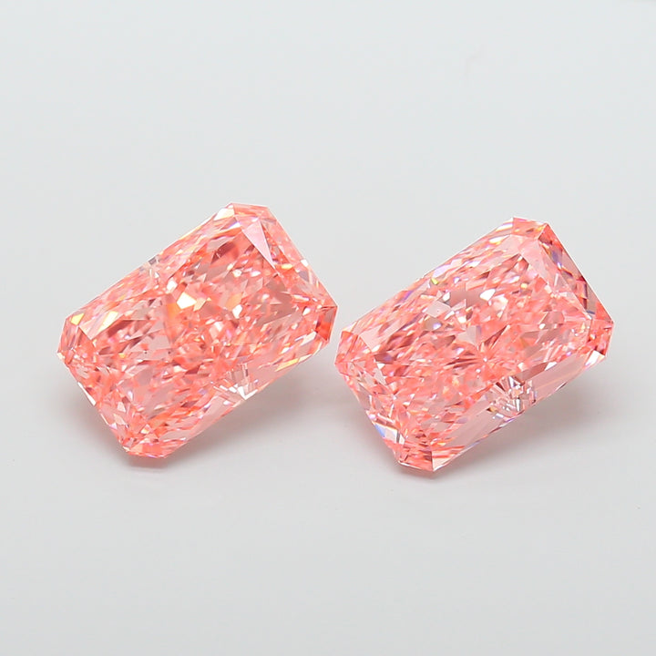 DovEggs 5.04ct radiant fancy vivid pink VS2-LAB GROWN DIAMOND-K27233