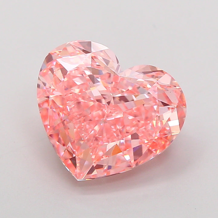 DovEggs 5.01ct heart fancy vivid pink VS1-LAB GROWN DIAMOND-K27215