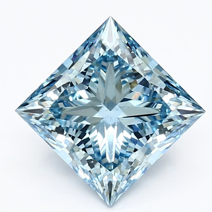 DovEggs 2.710ct Princess F.V.Blue VS2-LAB GROWN DIAMOND-LET122F8