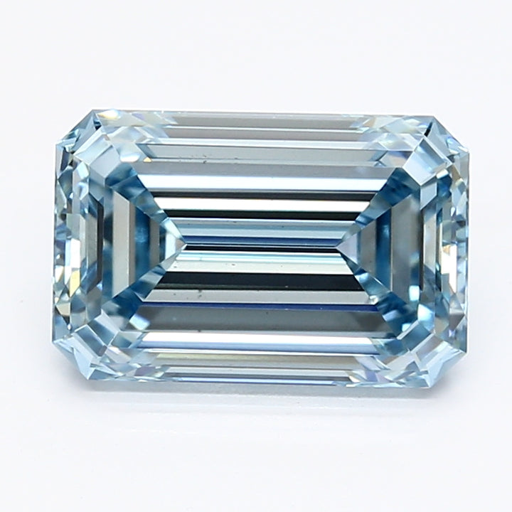 DovEggs 2.660ct Emerald F.I.Blue VS1-LAB GROWN DIAMOND-LET98E1