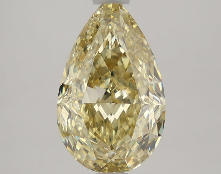 DovEggs 2.690ct Pear F.Yellow VS1-LAB GROWN DIAMOND-LKF06A60