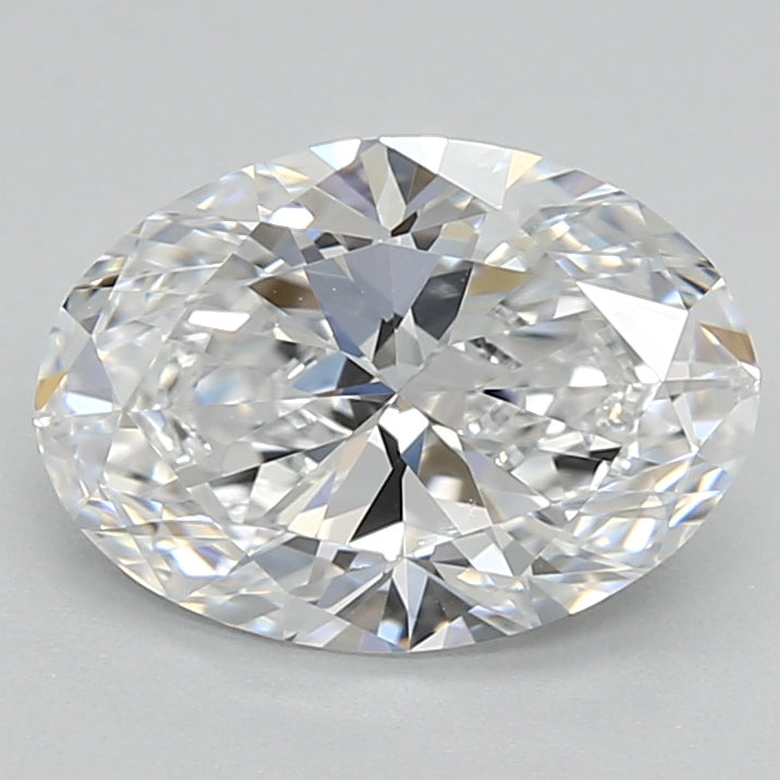 1.440ct oval D VVS2 loose lab grown diamond, certified stone | DovEggs