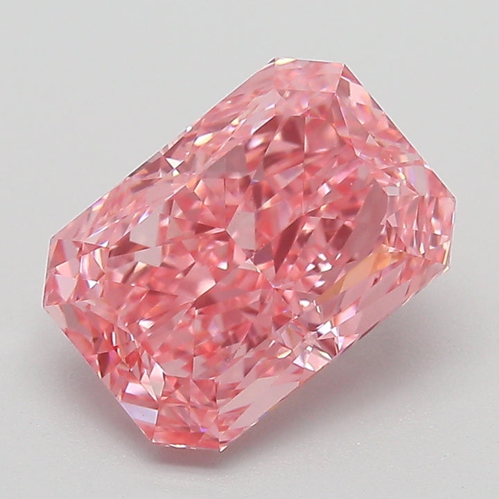 DovEggs 3.14ct radiant fancy vivid pink VVS2-LAB GROWN DIAMOND-EVD818616205