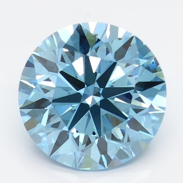 DovEggs 4.050ct Round F.V.Blue VS2-LAB GROWN DIAMOND-LHC06A3