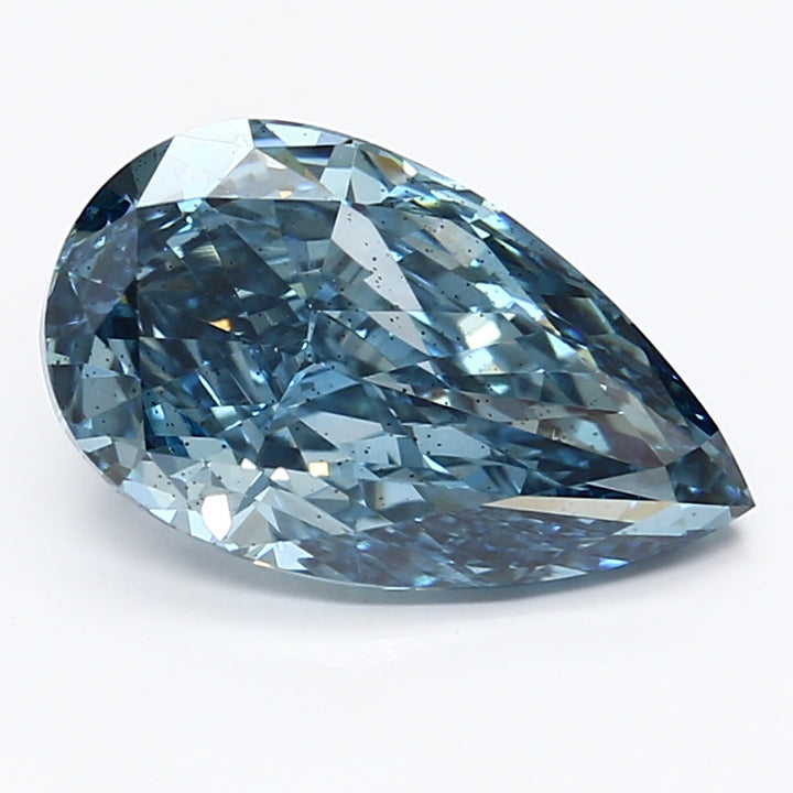 DovEggs 2.700ct Pear F.V.Blue SI2-LAB GROWN DIAMOND-LET89B5